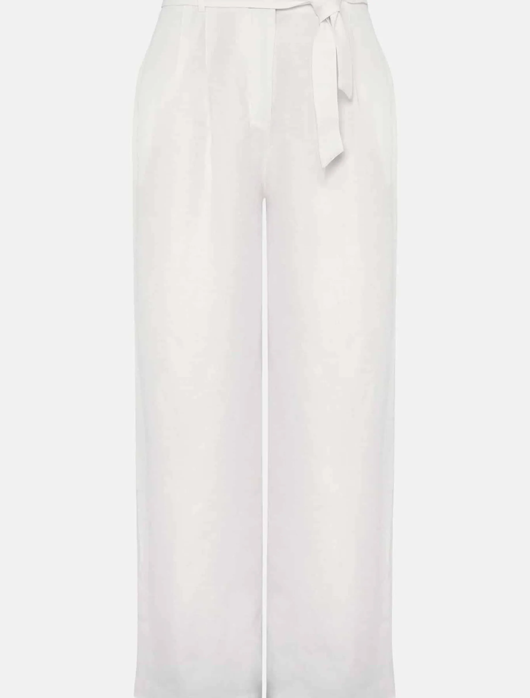 Aaliyah Linen Belted Wide Leg Trousers