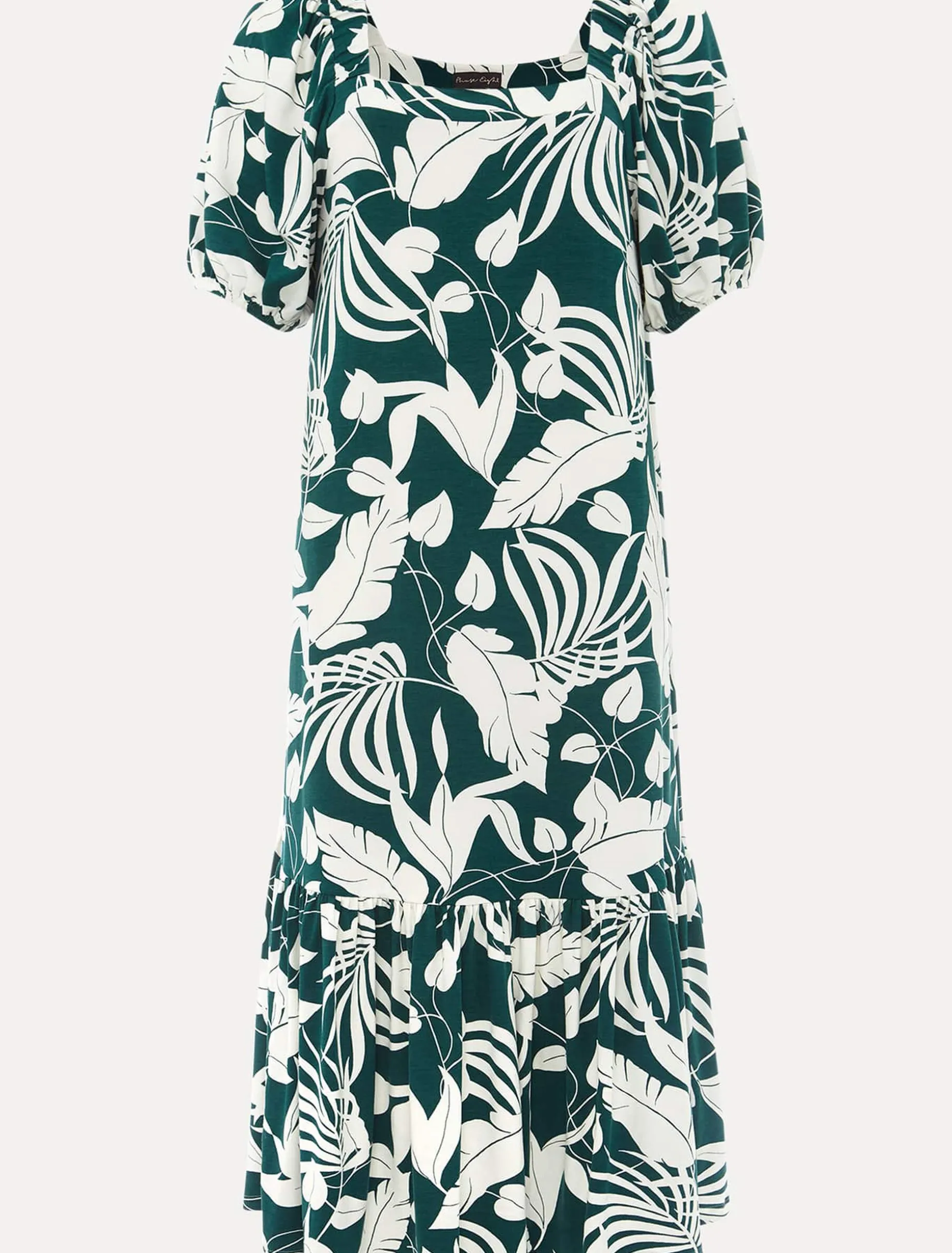 Aayra Palm Print Midaxi Dress