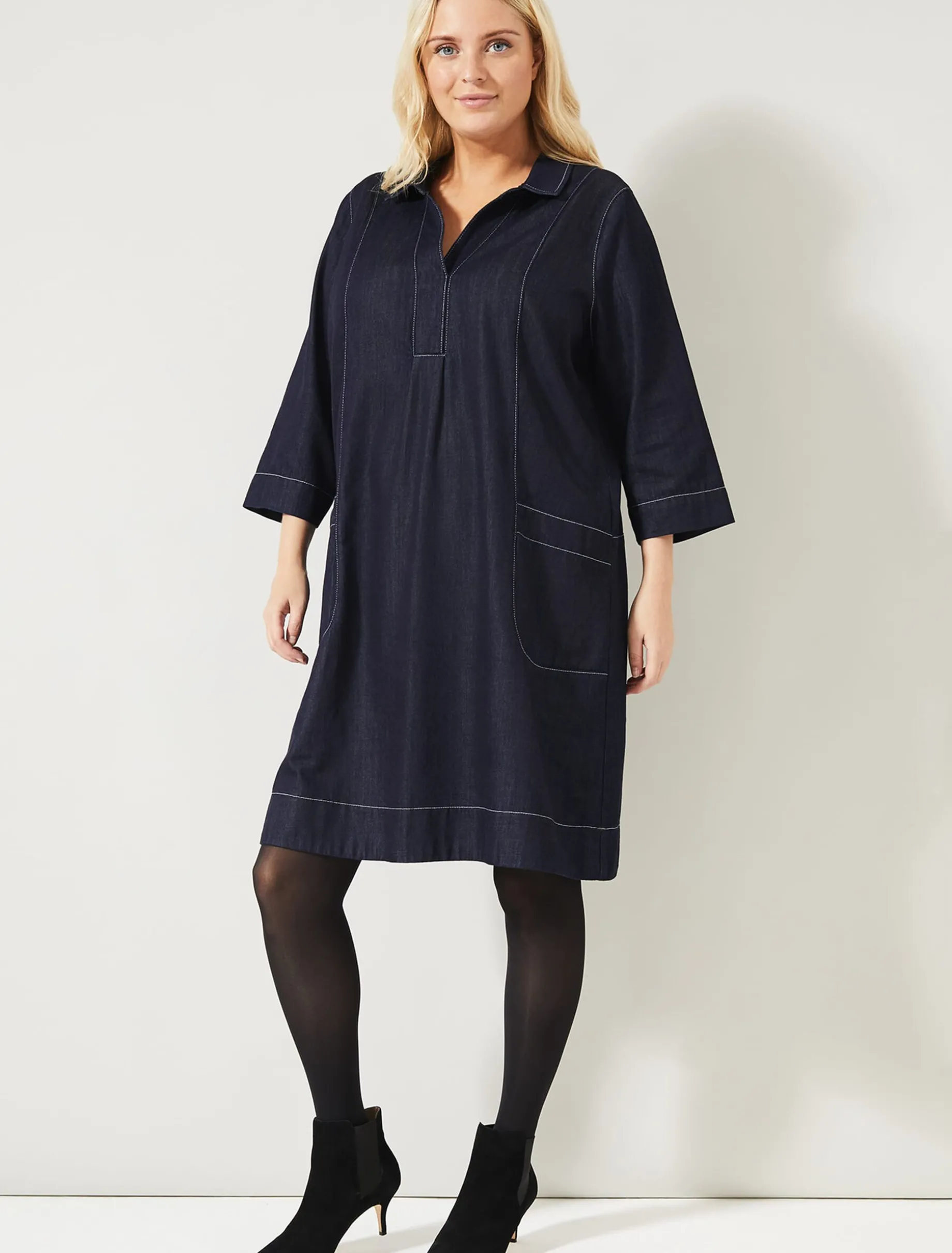 Addilyn Denim Swing Dress