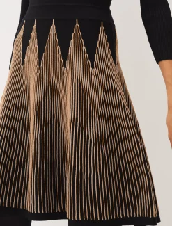 Adele Knitted Fit And Flare Dress