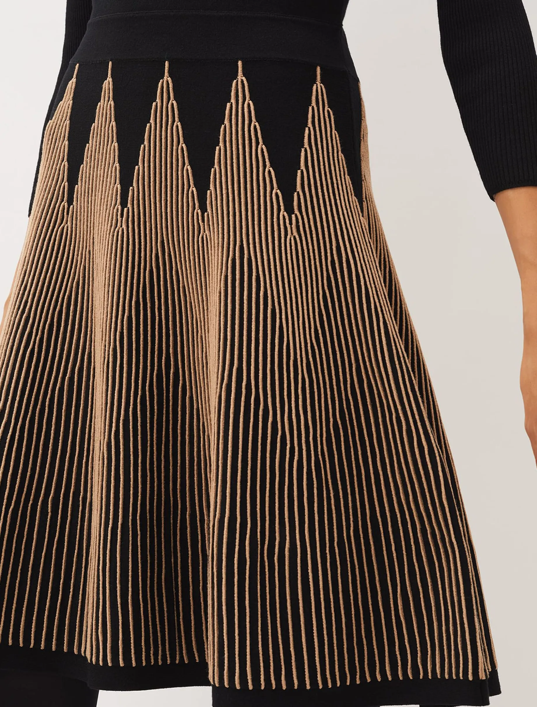 Adele Knitted Fit And Flare Dress