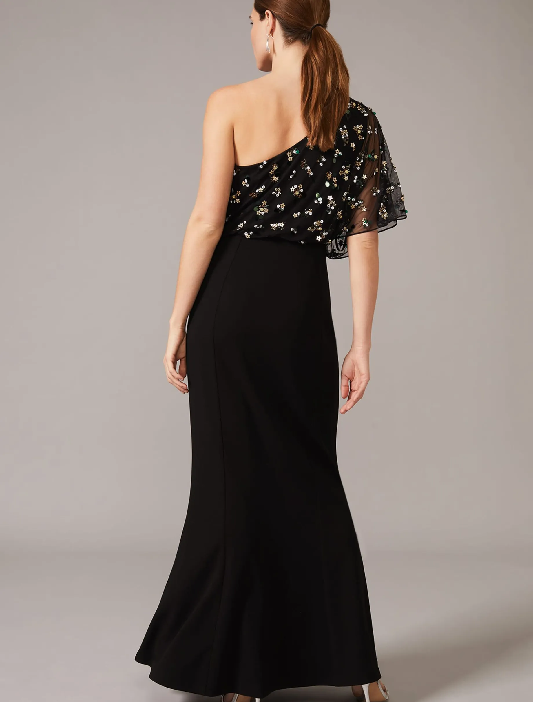 Adele Sequinned One Shoulder Dress