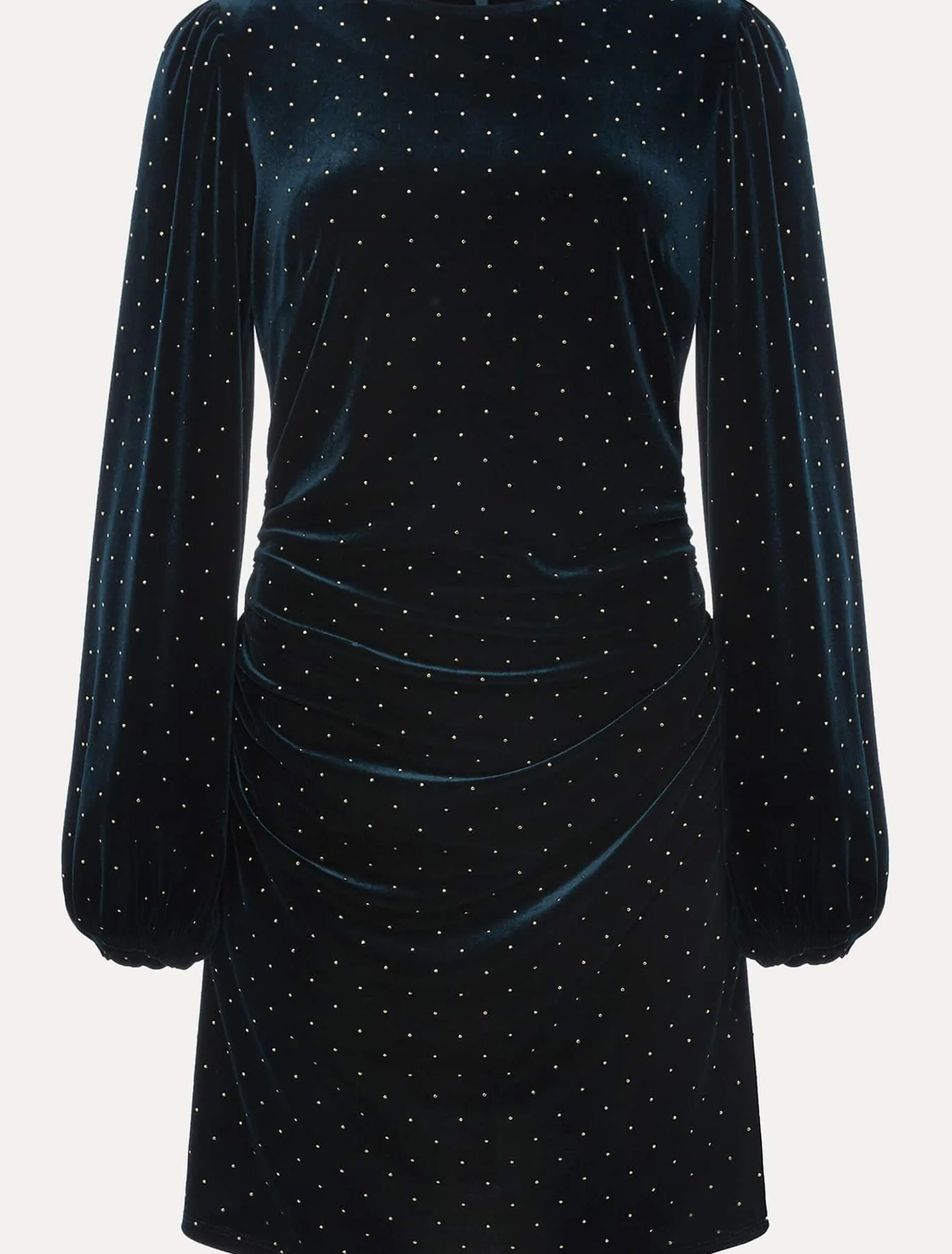 Adele Studded Velvet Dress