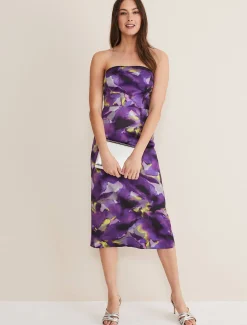 Adelita Abstract Print Dress
