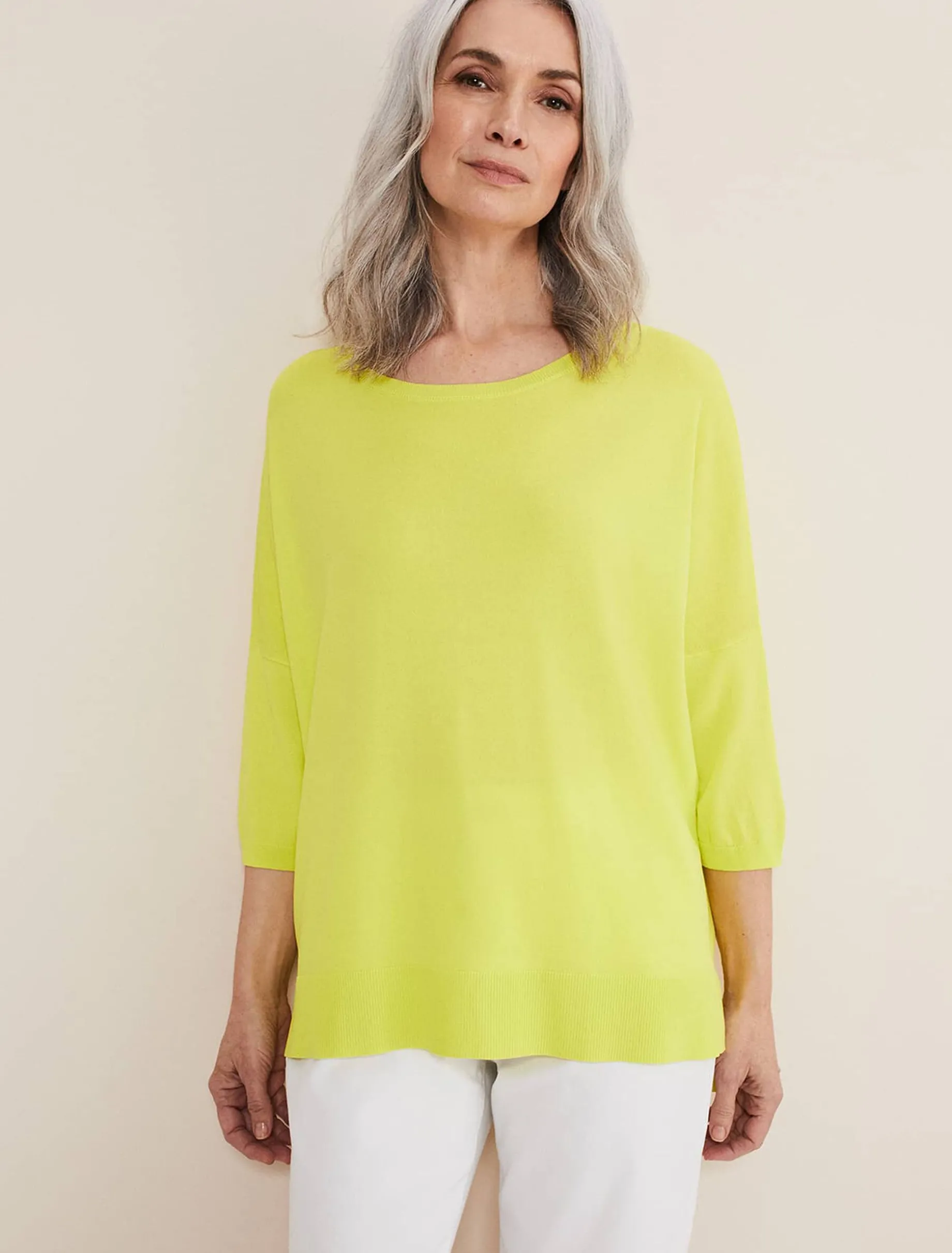 Adriana Stepped Hem Knit