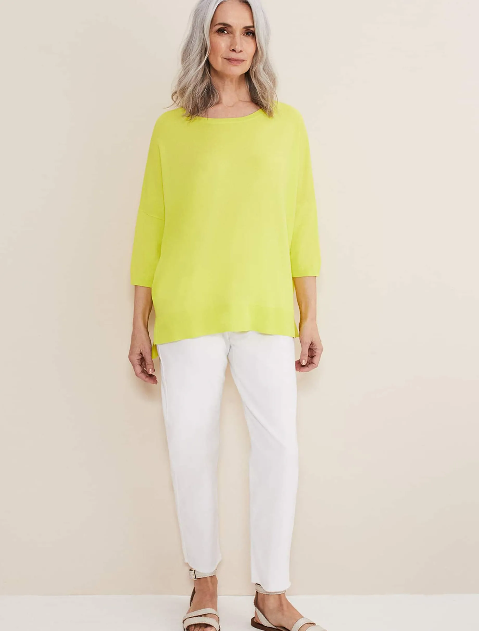 Adriana Stepped Hem Knit