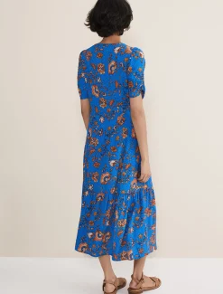 Adriel Paisley Midi Dress