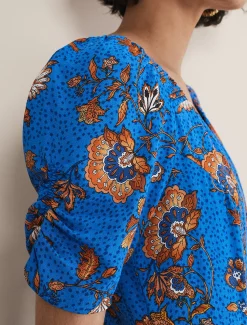 Adriel Paisley Midi Dress