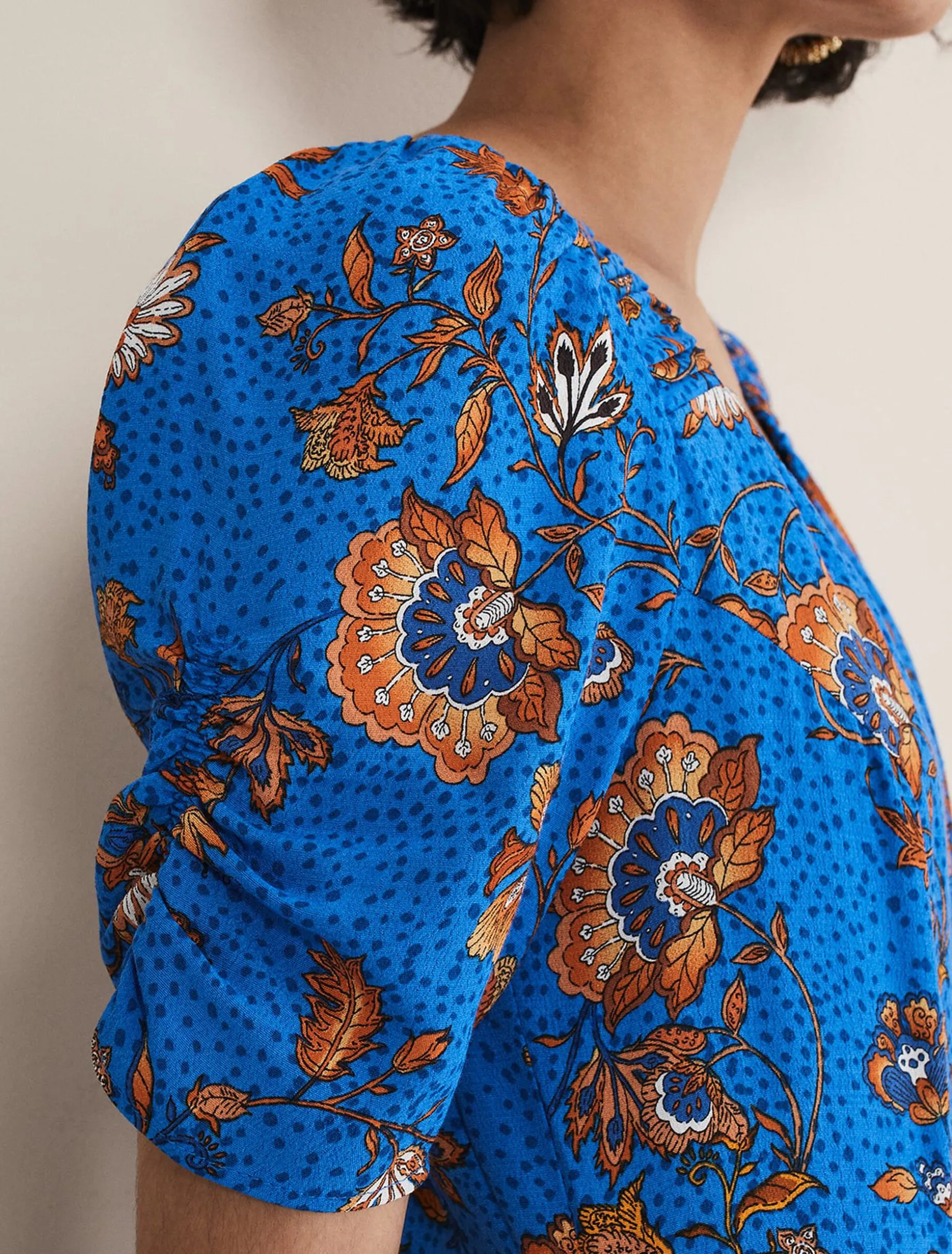 Adriel Paisley Midi Dress