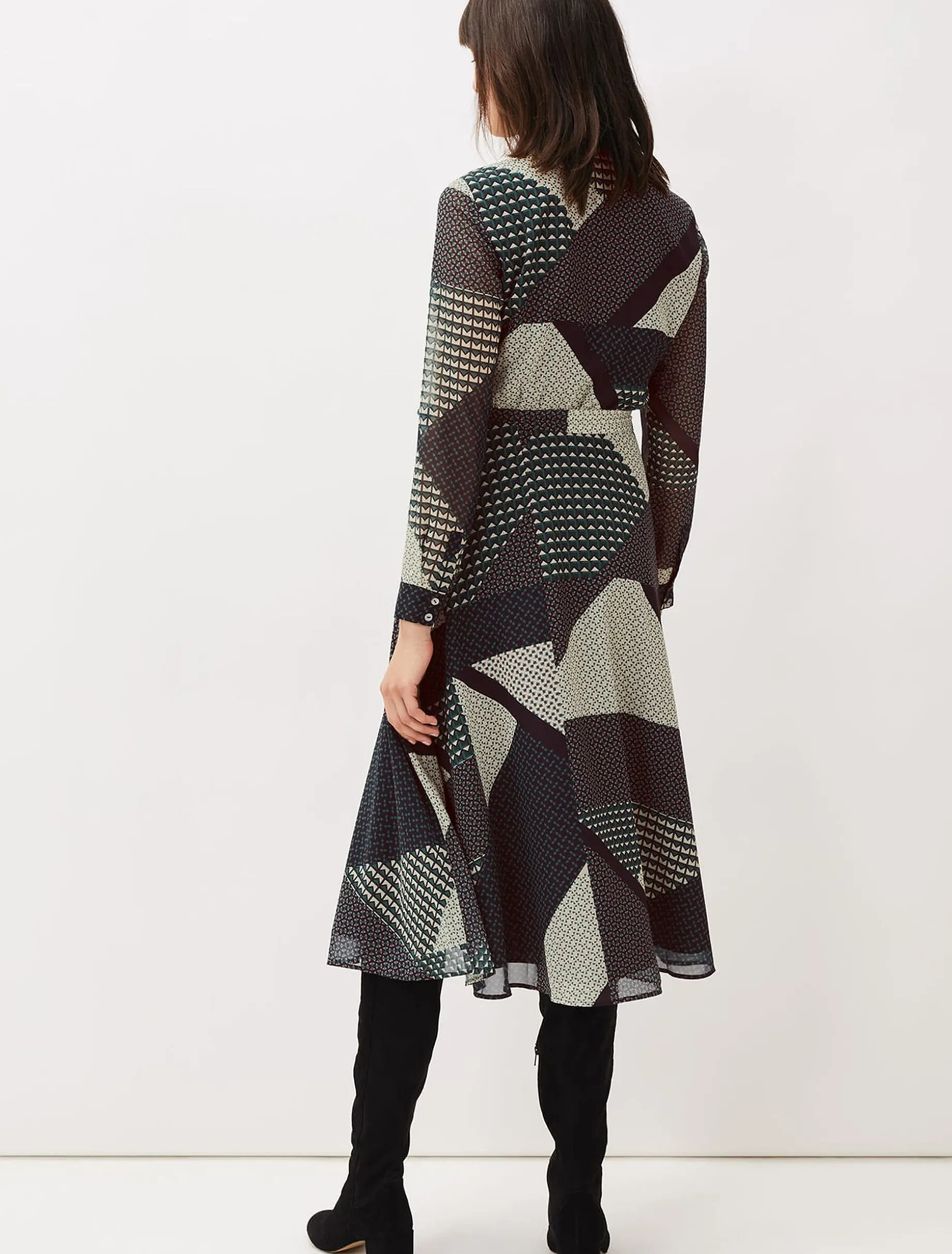 Alaina Print Shirt Dress