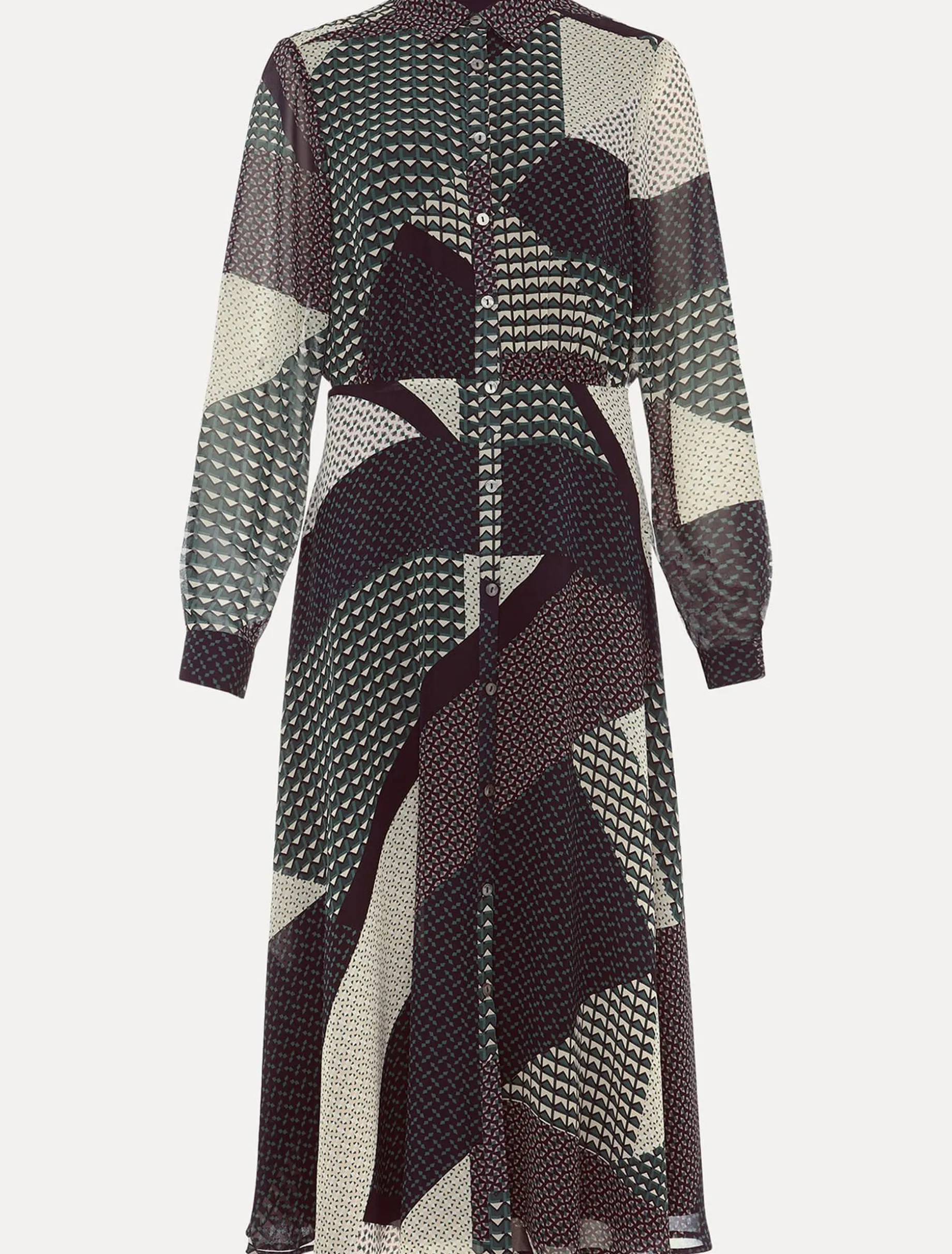 Alaina Print Shirt Dress
