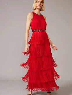 Albertina Fringe Maxi Dress