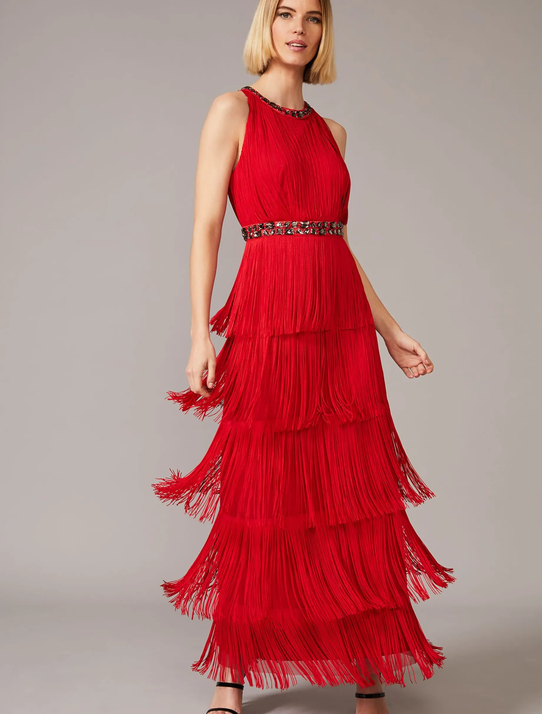 Albertina Fringe Maxi Dress