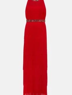 Albertina Fringe Maxi Dress