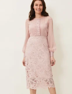 Aldora Chiffon Lace Dress