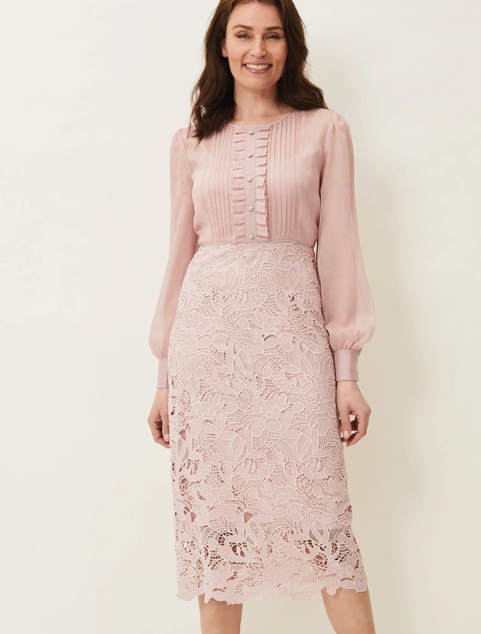 Aldora Chiffon Lace Dress