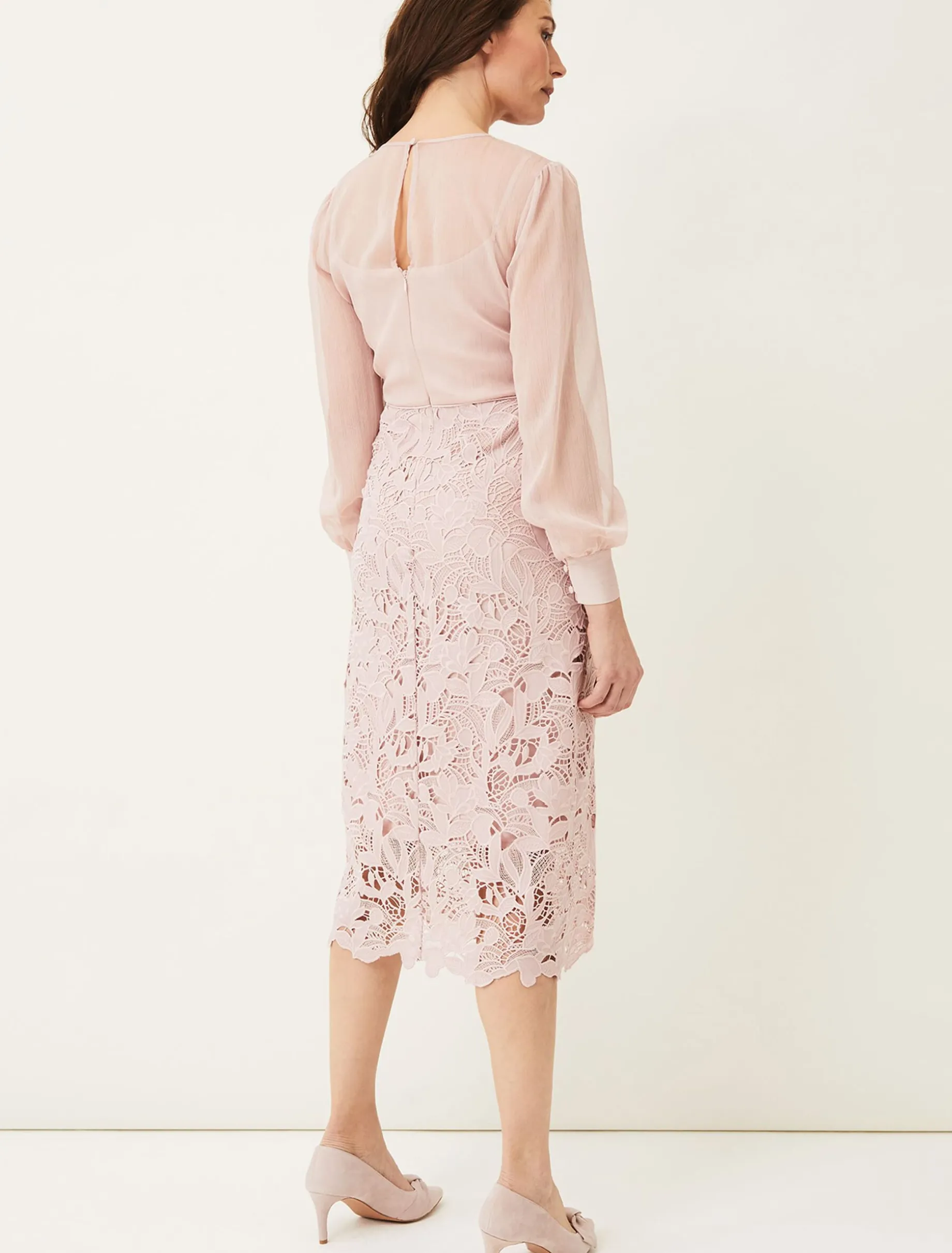 Aldora Chiffon Lace Dress