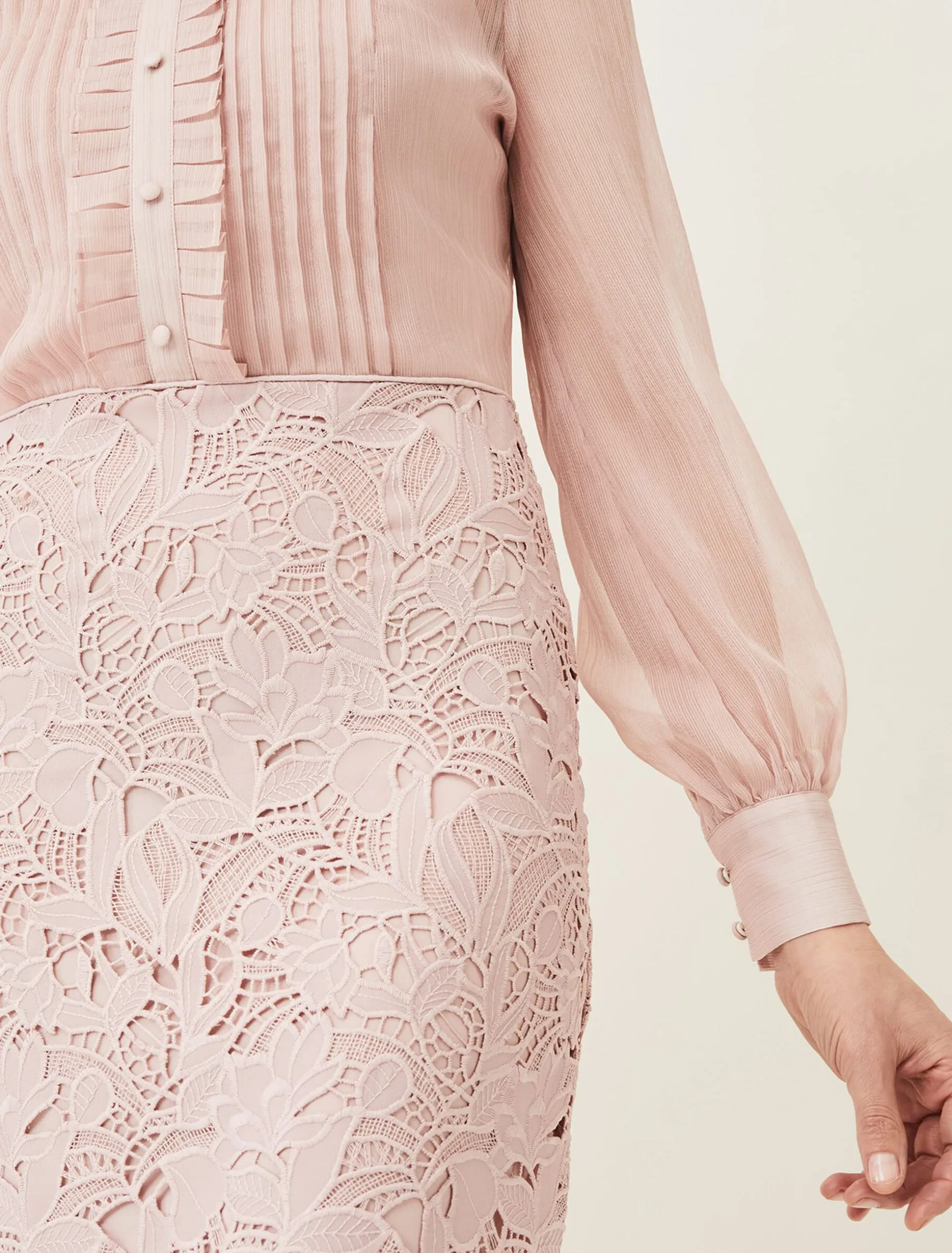 Aldora Chiffon Lace Dress