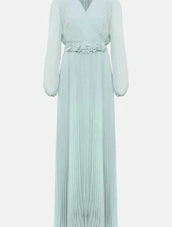 Alecia Pleated Maxi Dress