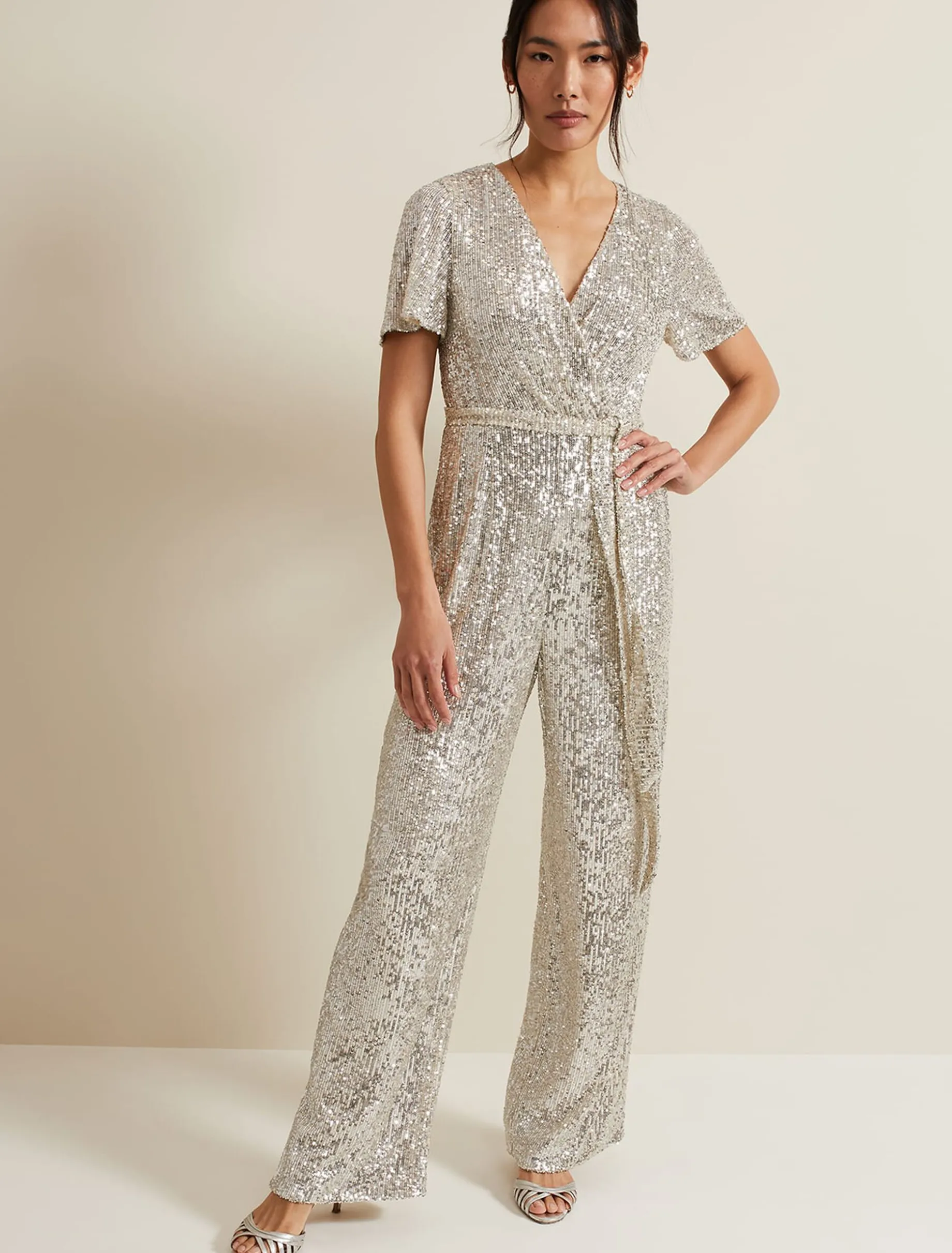 Alessandra Sequin Embellished Jumpsuit