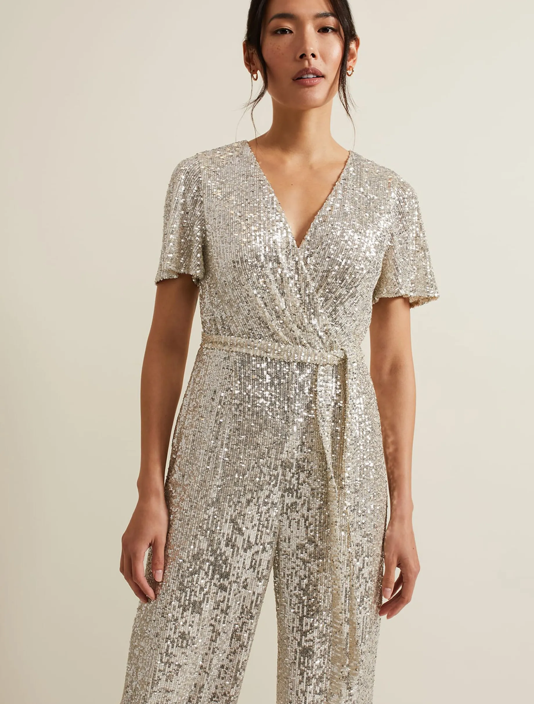 Alessandra Sequin Embellished Jumpsuit