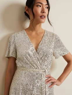 Alessandra Sequin Embellished Jumpsuit