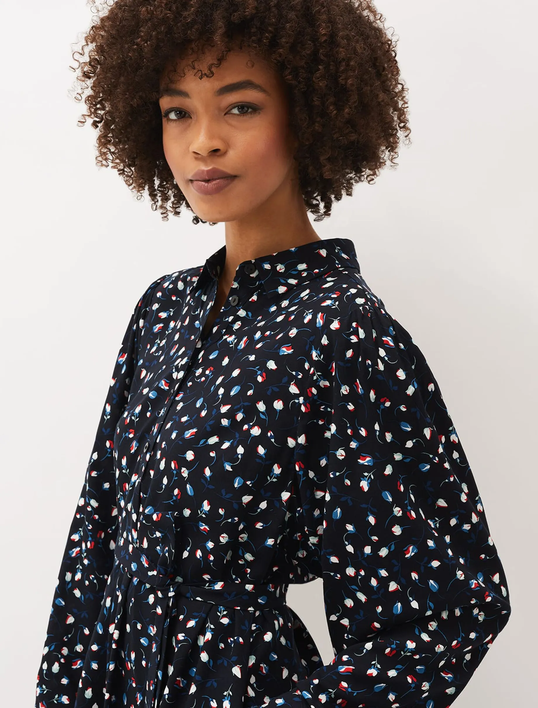 Alexandra Ditsy Print Shirt Dress
