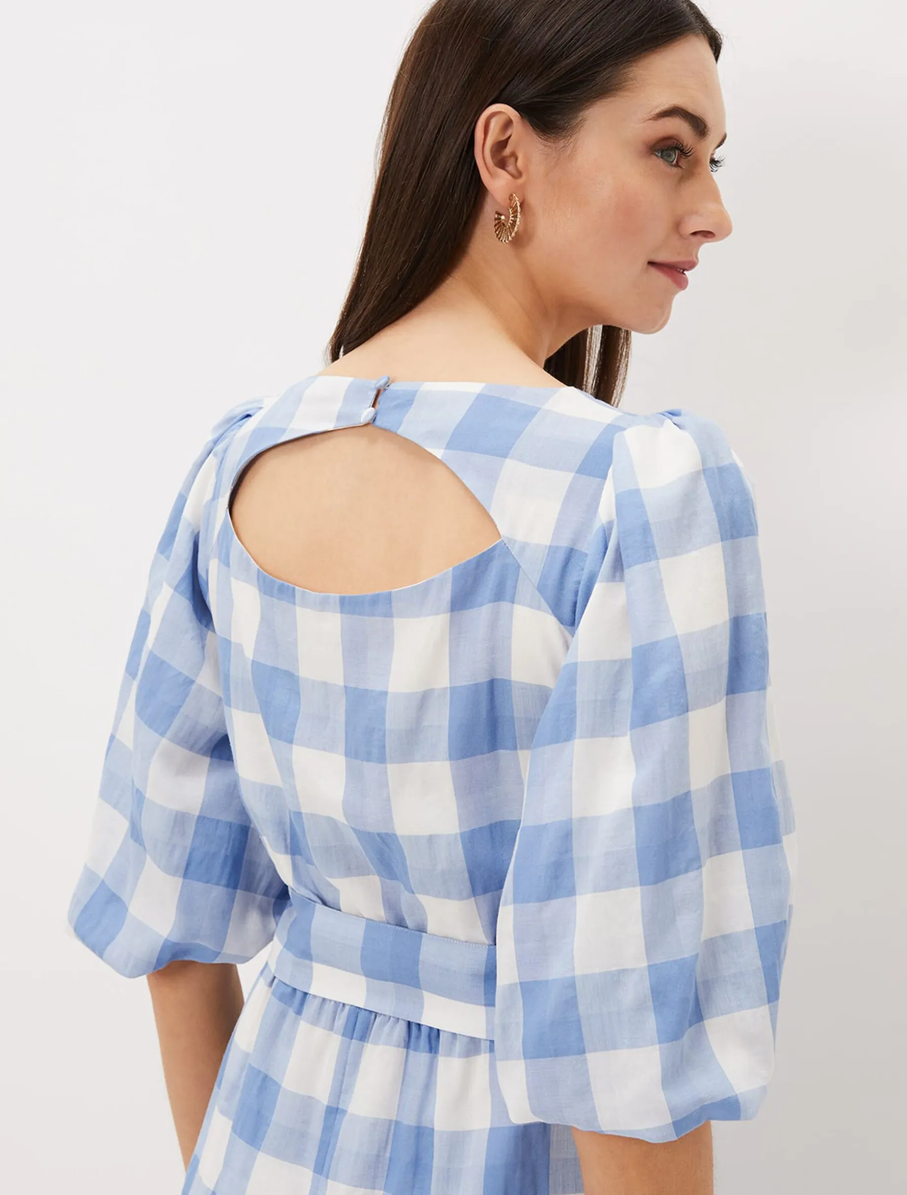Alina Check Midi Dress