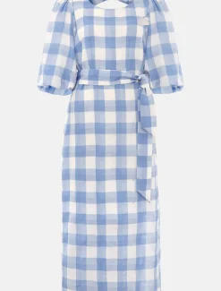 Alina Check Midi Dress