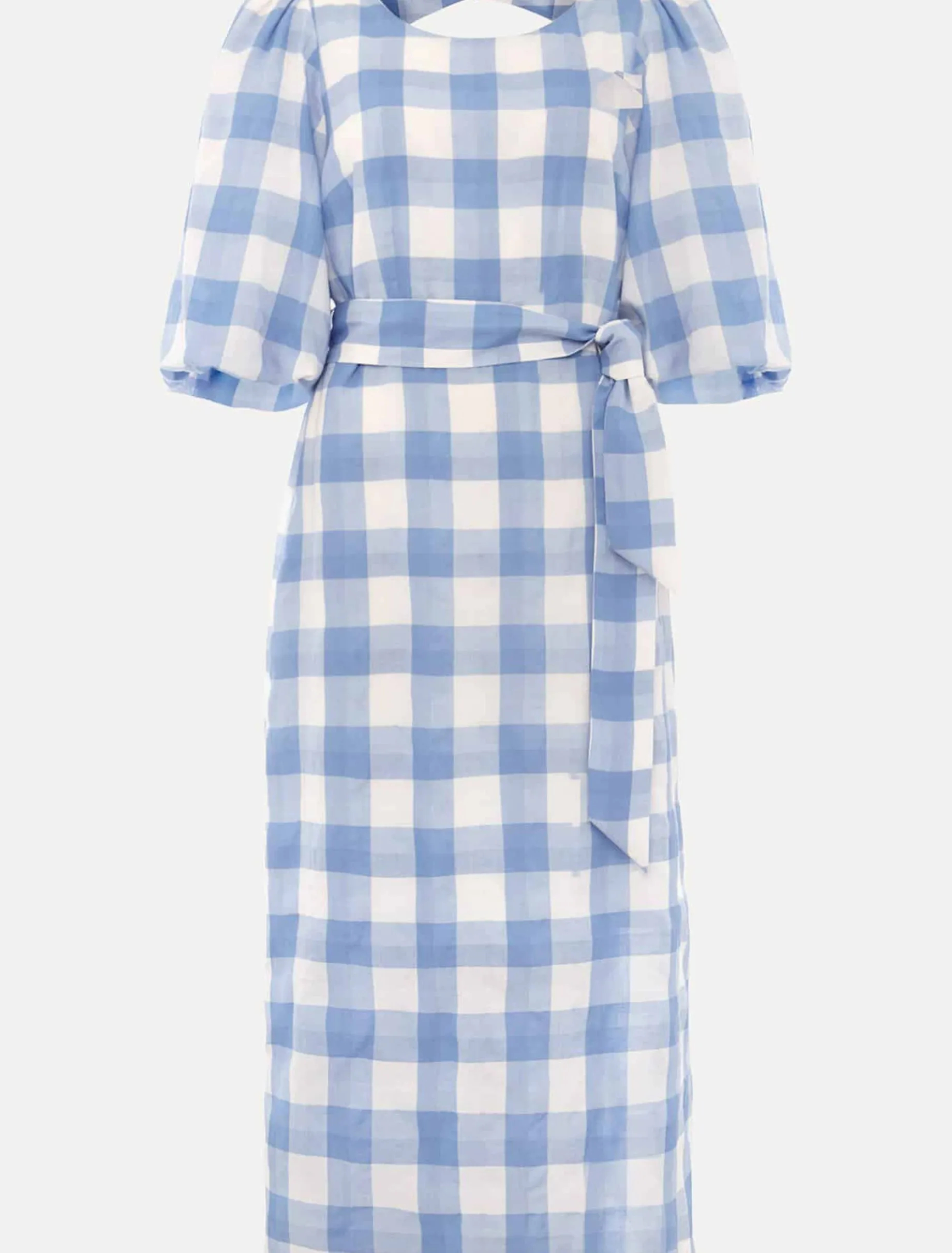 Alina Check Midi Dress