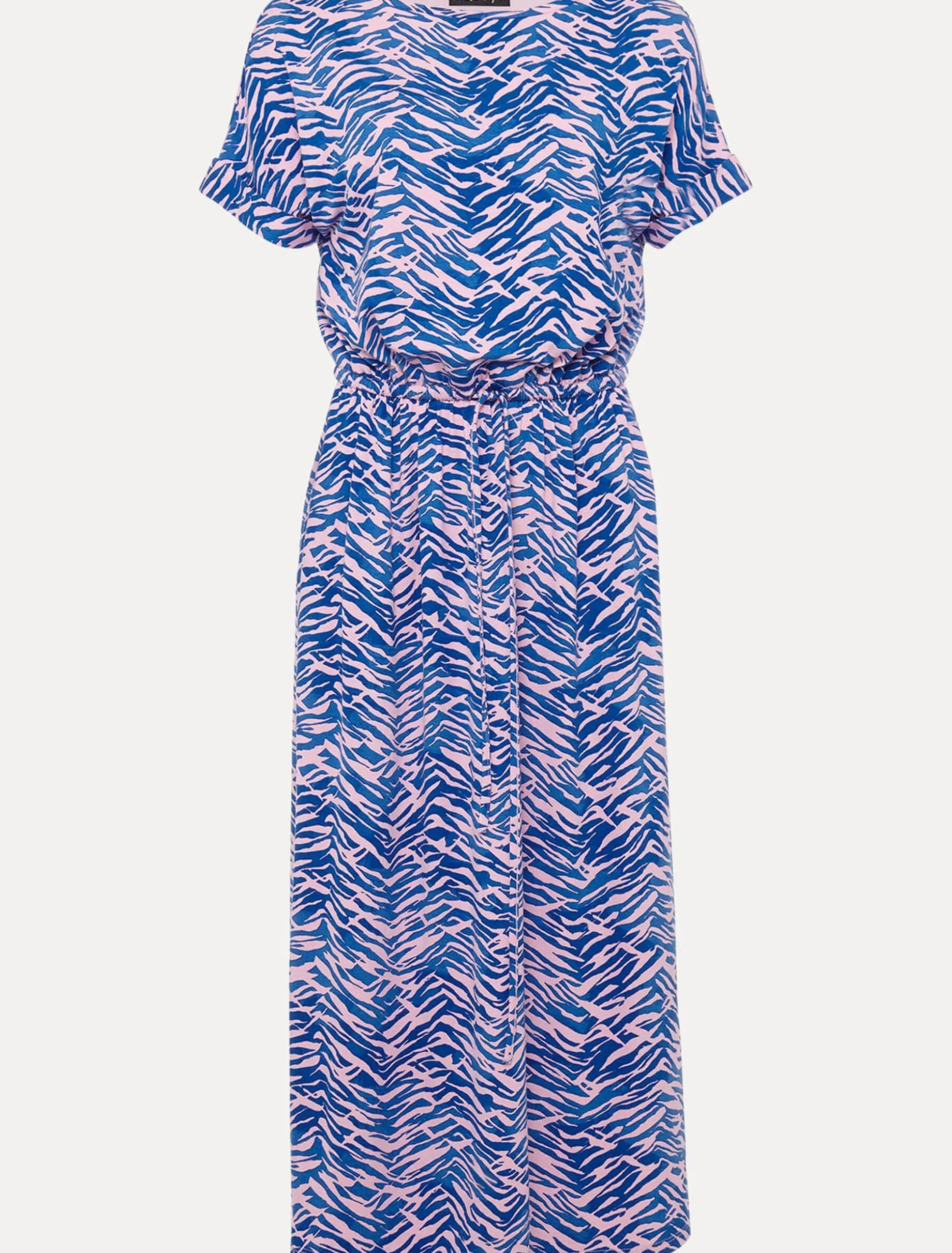 Alina Zebra Print Jersey Dress