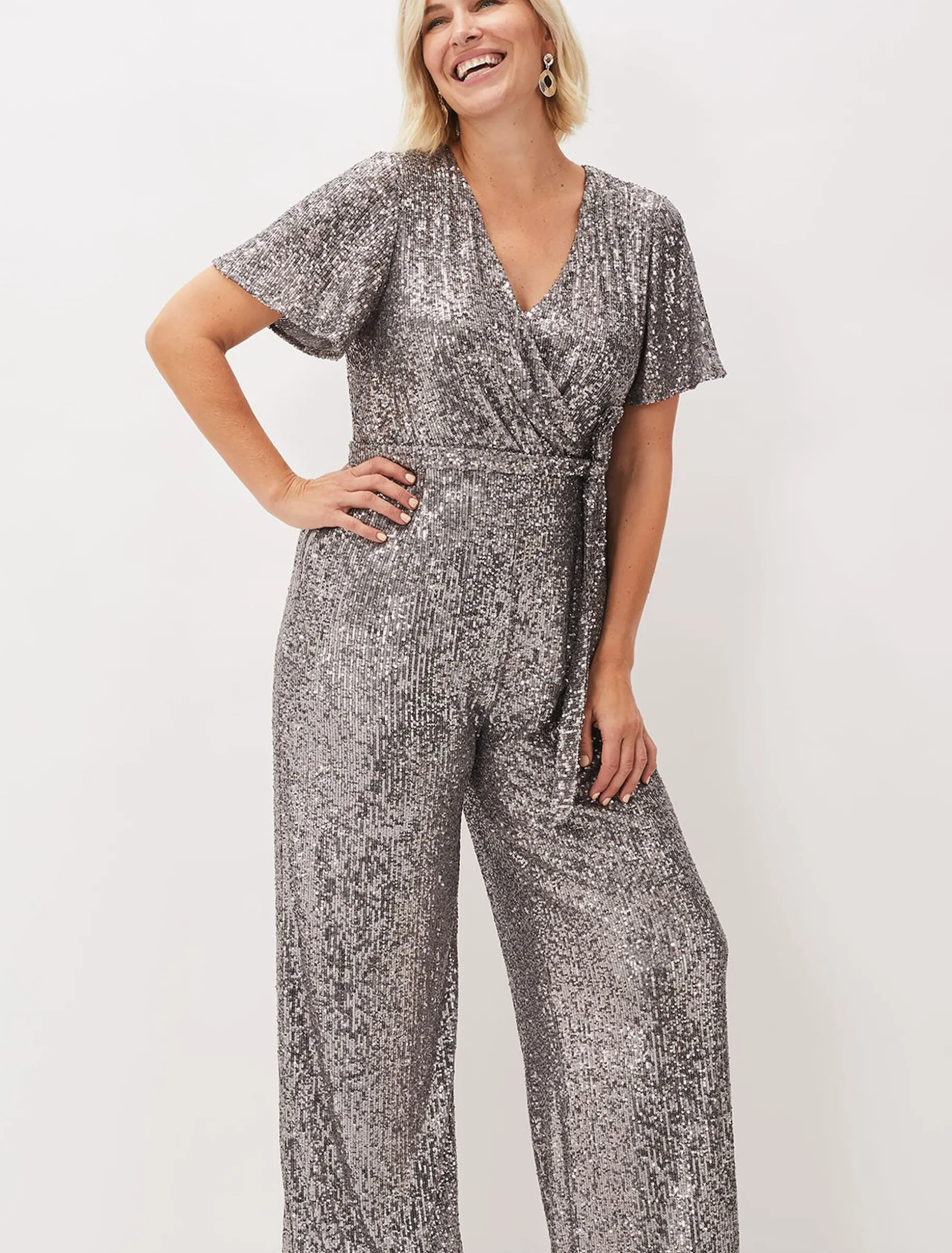 Allesandra Sequin Jumpsuit