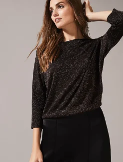 Allison Shimmer Knit Top