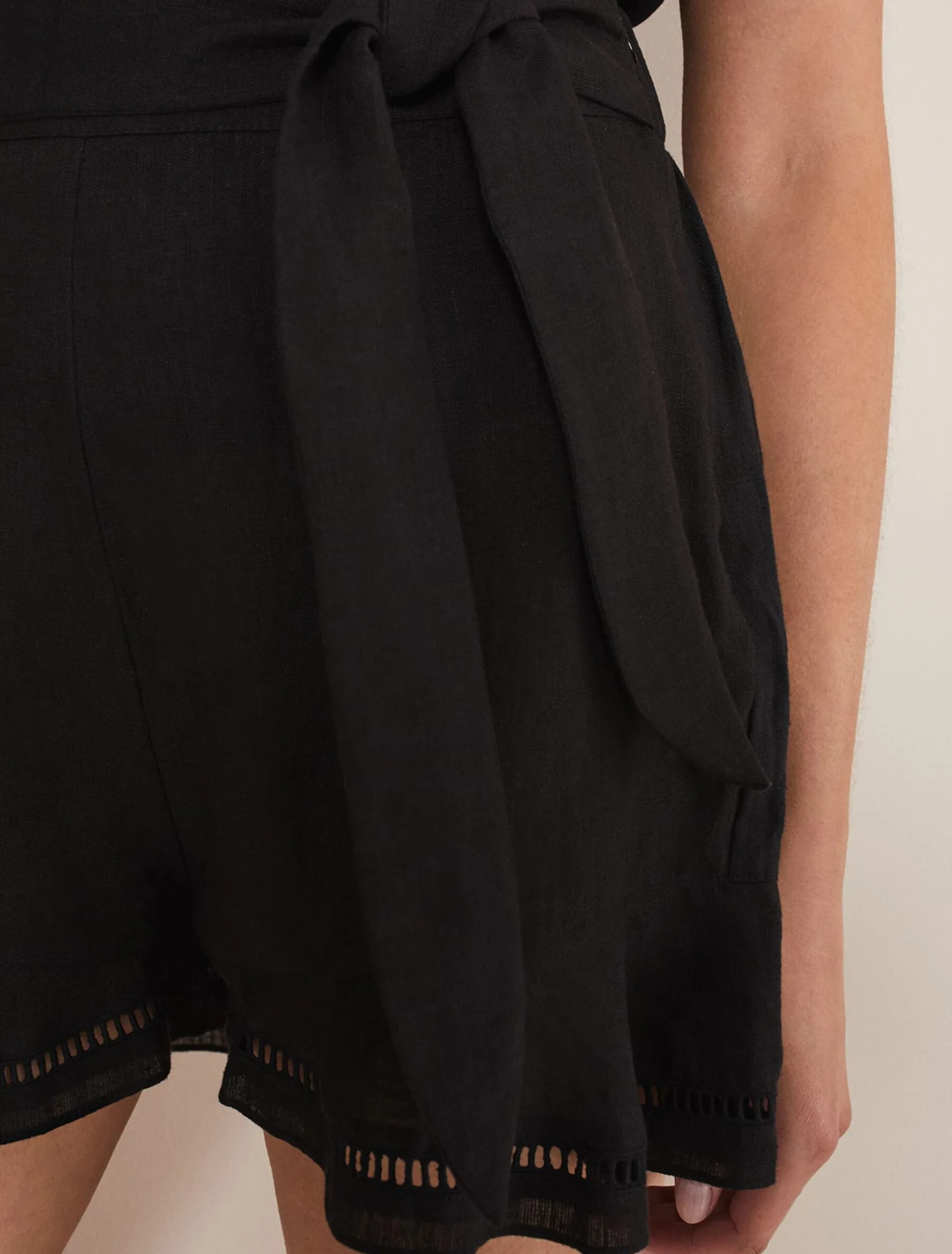 Allora Cut-Out Hem Shorts Co-Ord