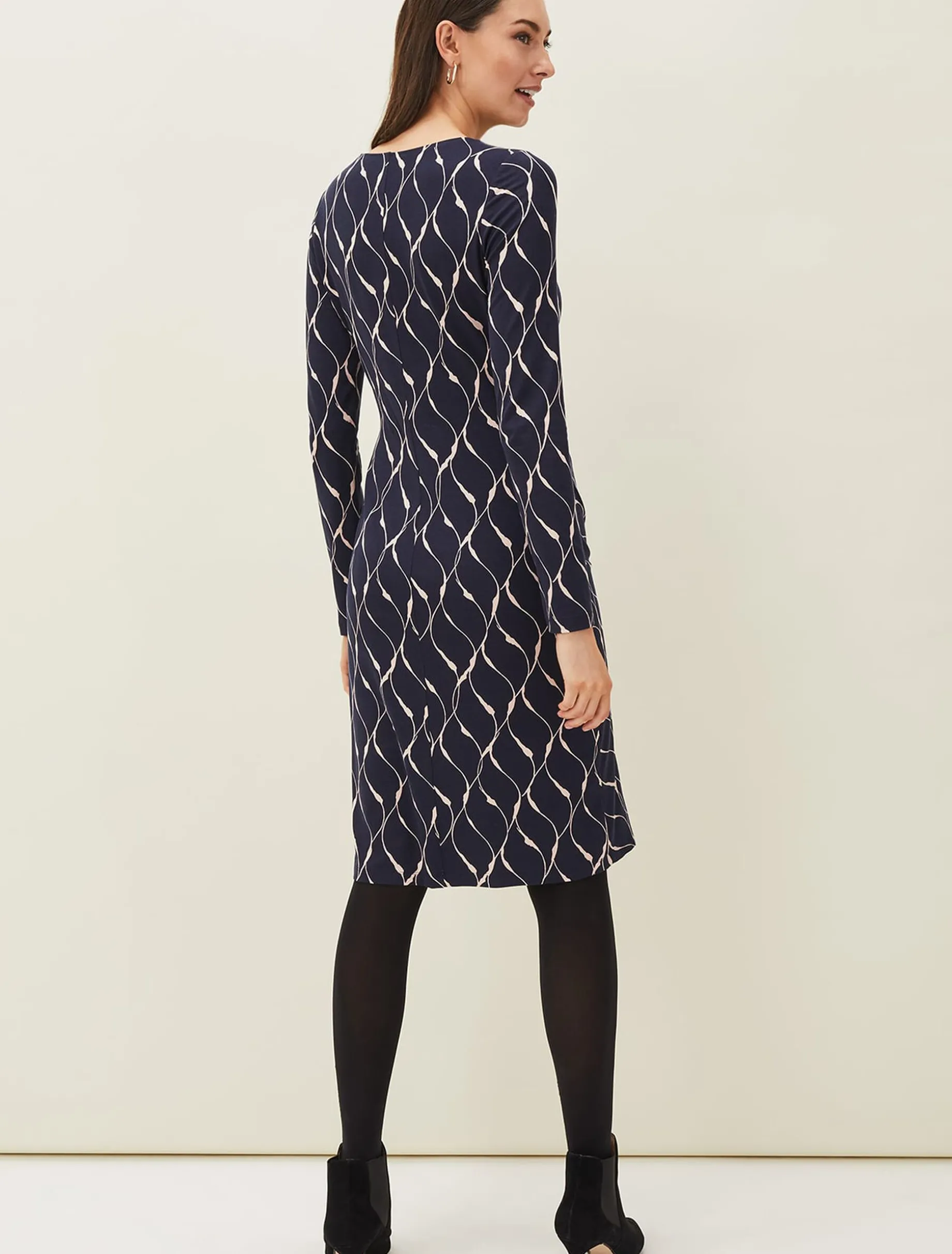 Ally Abstract Print Dress