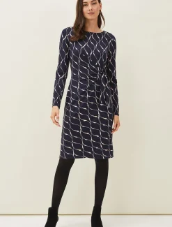 Ally Abstract Print Dress