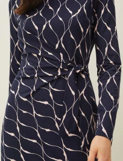 Ally Abstract Print Dress