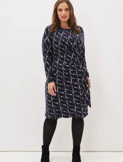 Ally Abstract Print Dress