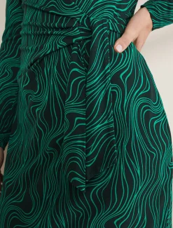 Ally Swirl Midi Dress