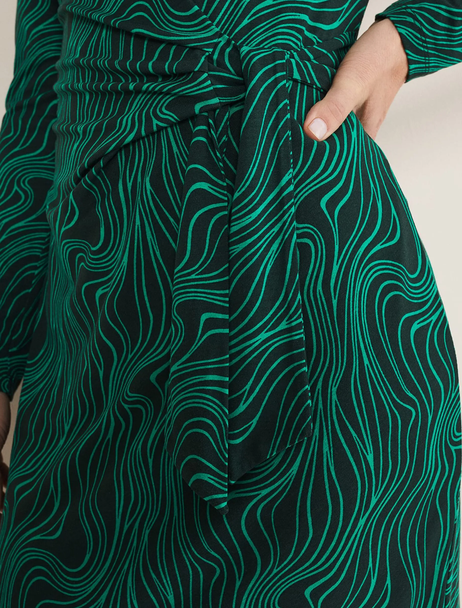 Ally Swirl Midi Dress