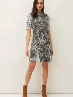 Alva Mixed Print Dress