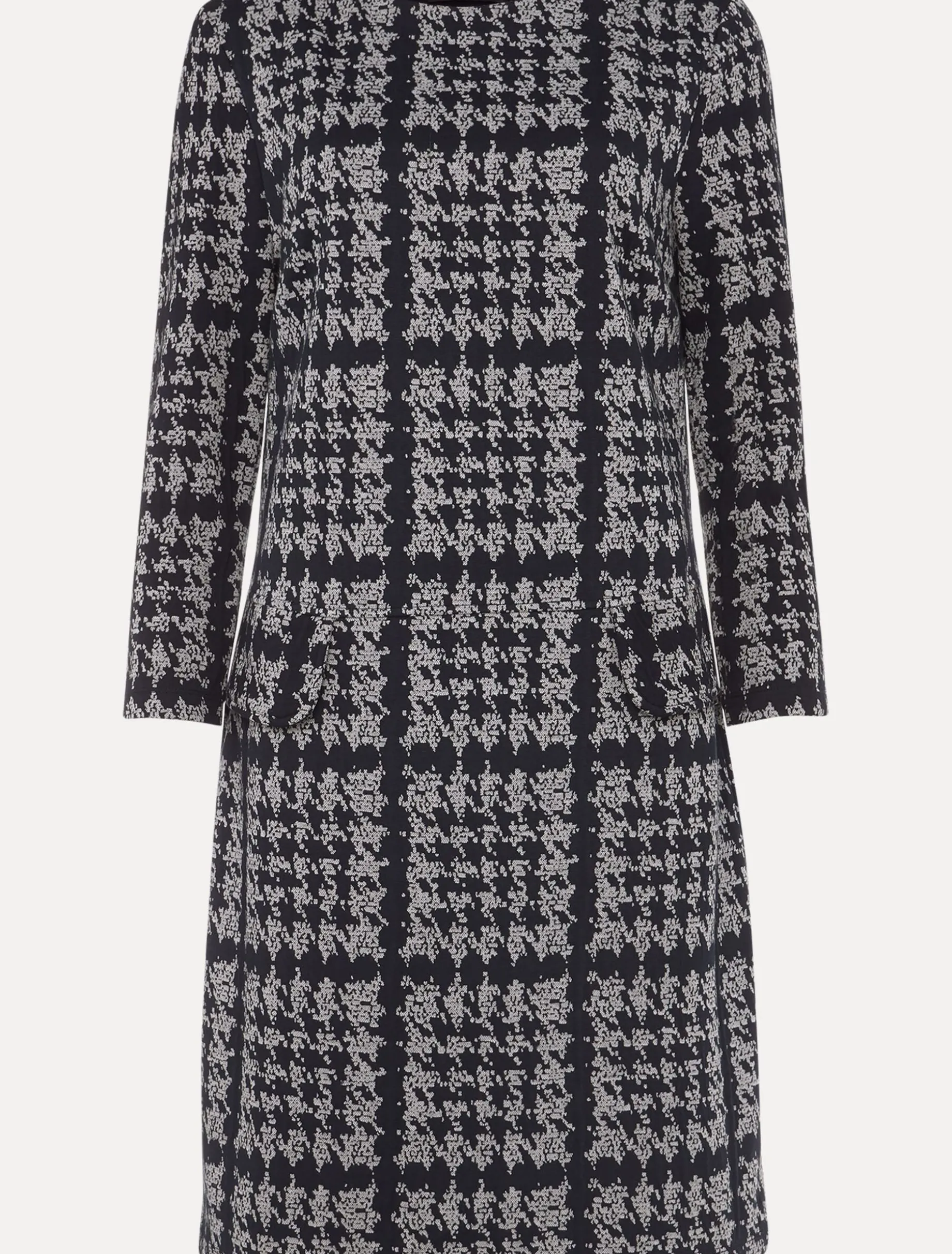 Amani Houndstooth Check Tunic Dress