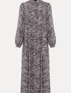 Amari Zebra Print Midaxi Dress