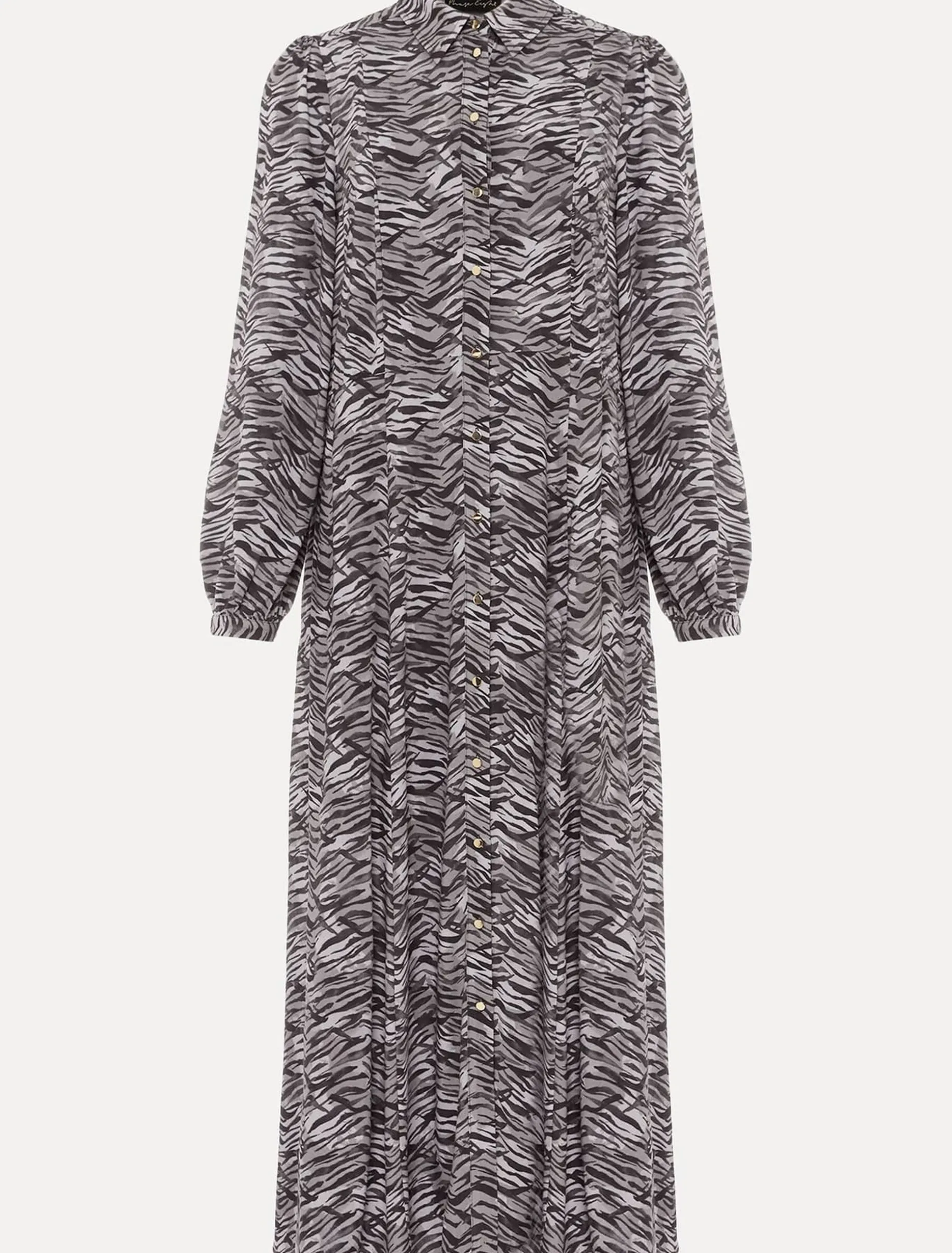 Amari Zebra Print Midaxi Dress