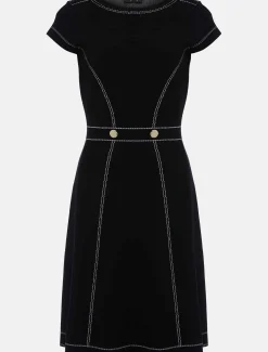 Amaya Contrast Stitch Detail Dress