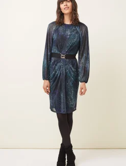 Amelie Snake Print Dress