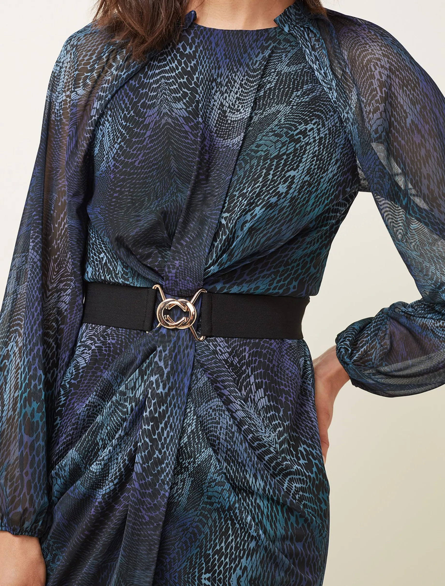 Amelie Snake Print Dress