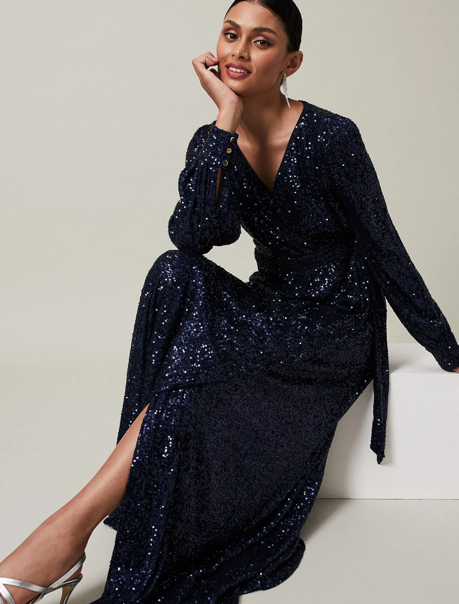 Amily Sequin Maxi Dress