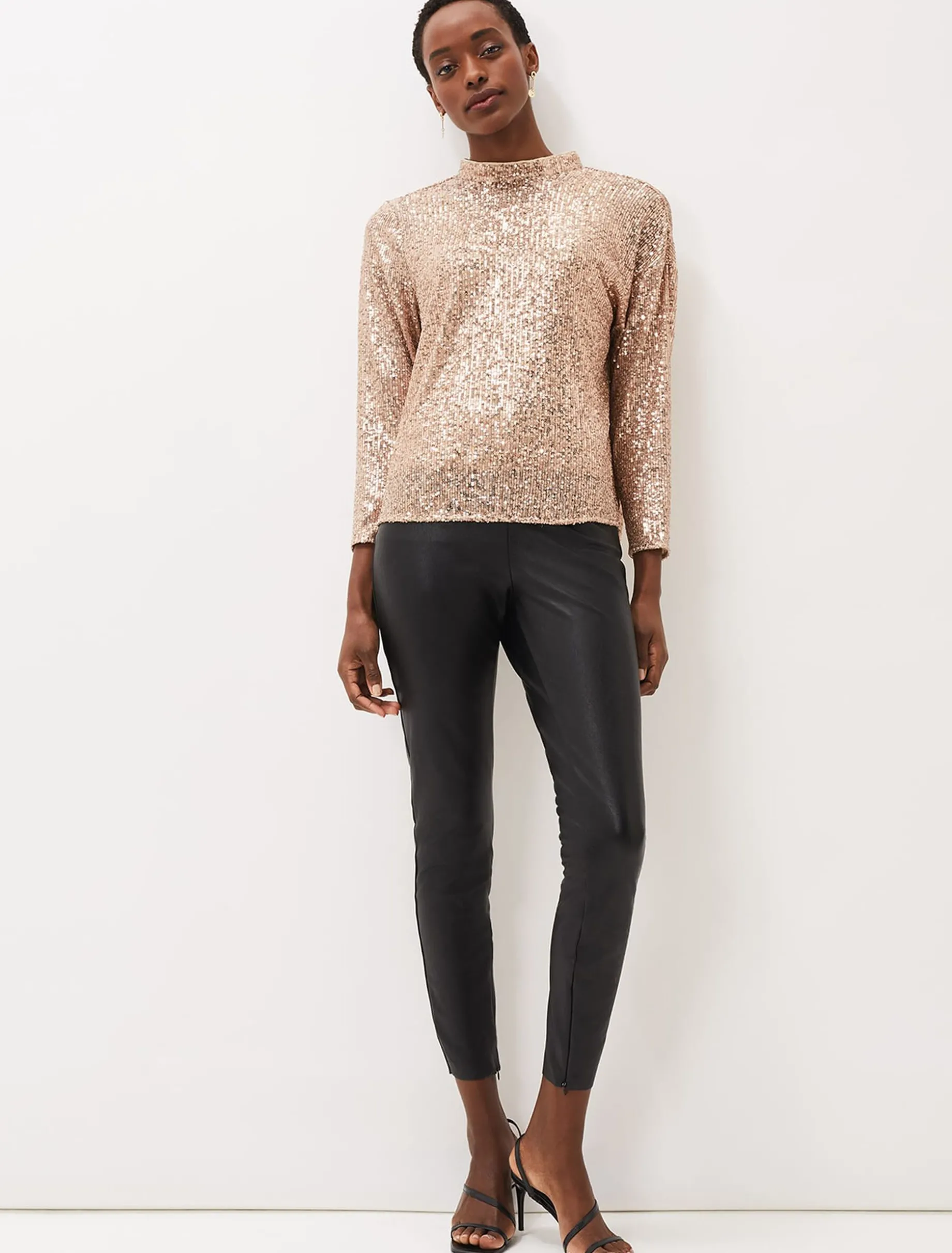 Amina Faux Leather Jegging