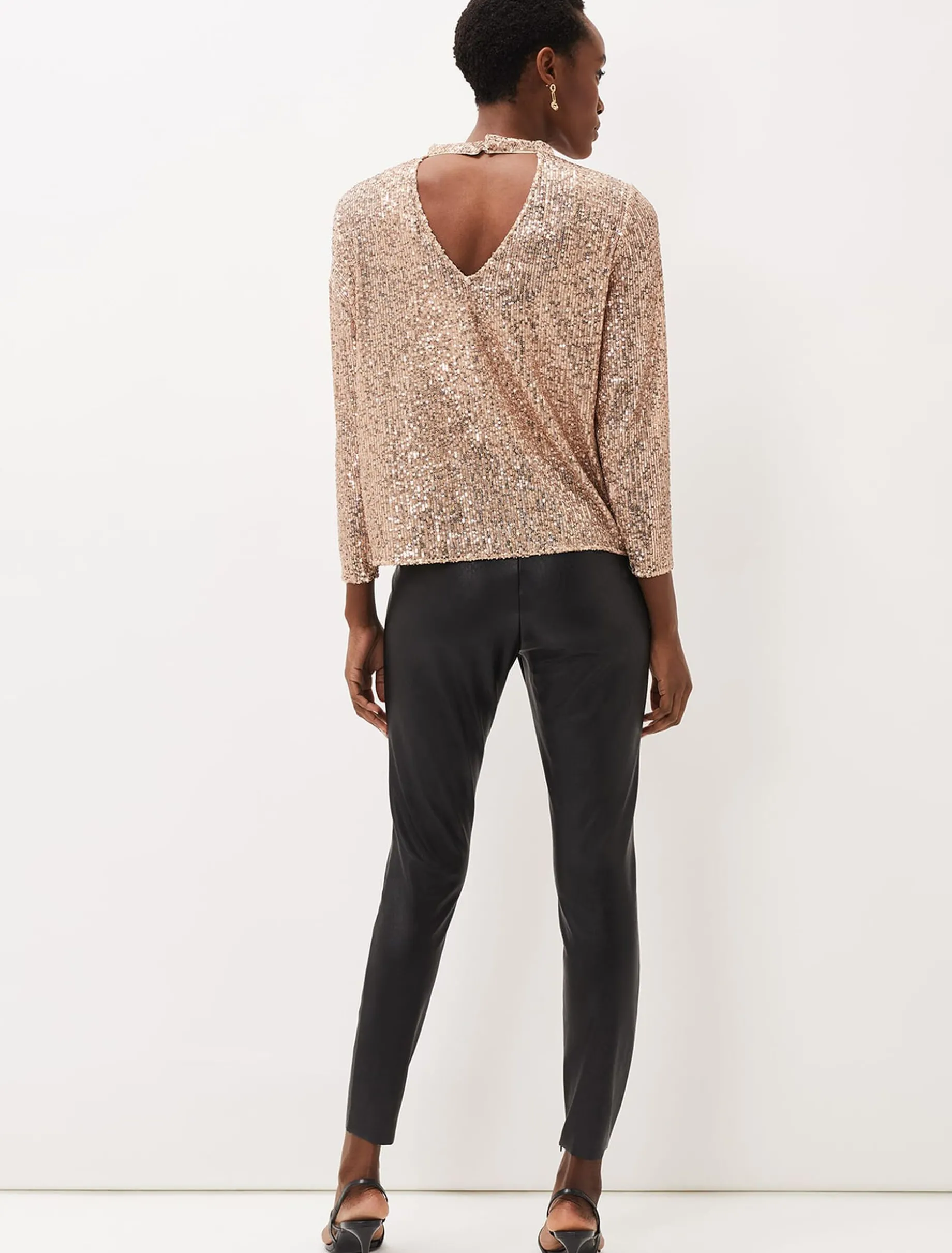 Amina Faux Leather Jegging